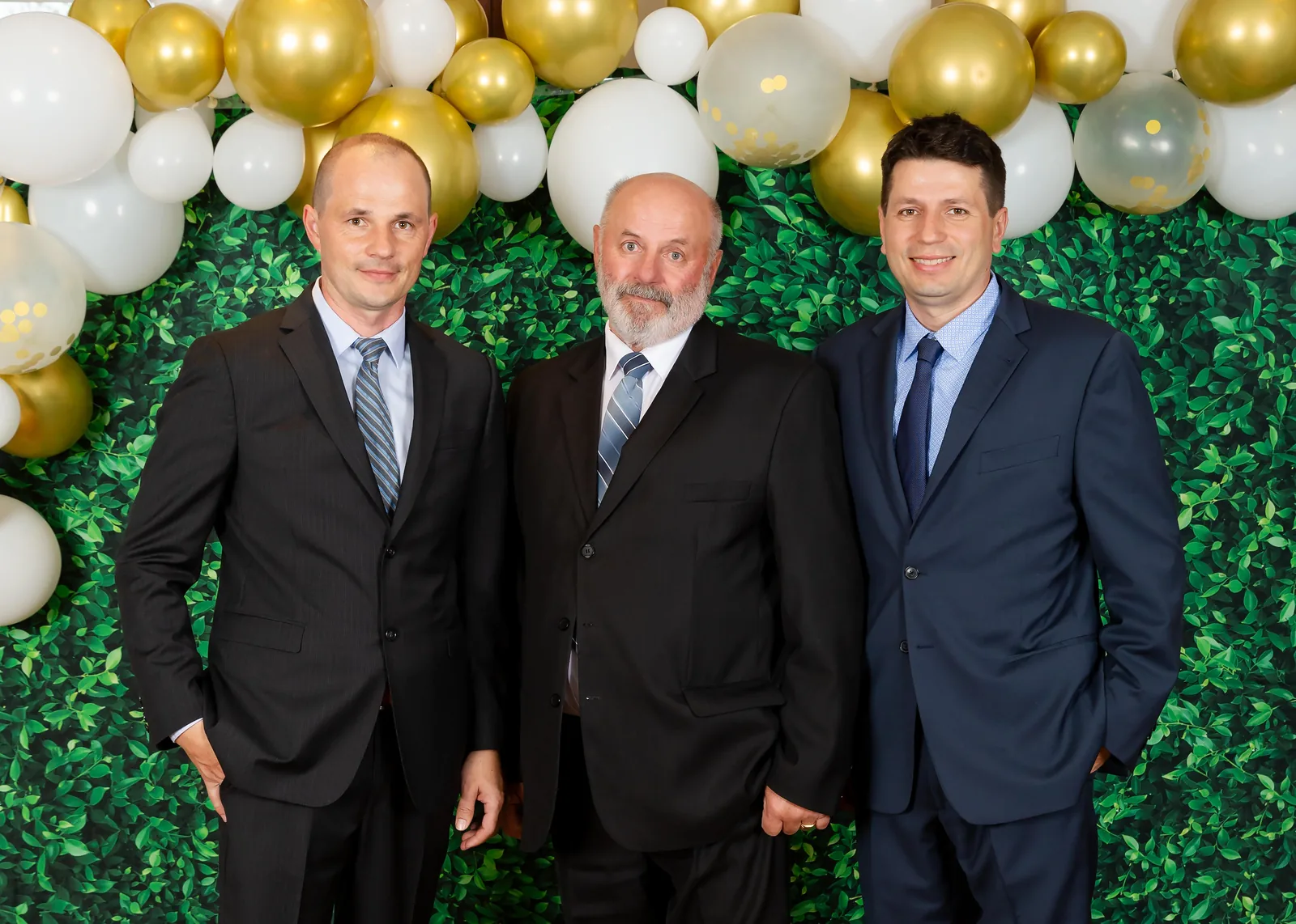 Ziggy Kleszcz (center) with his sons Peter (left) and Voytek (right) of Star Tuckpointing.